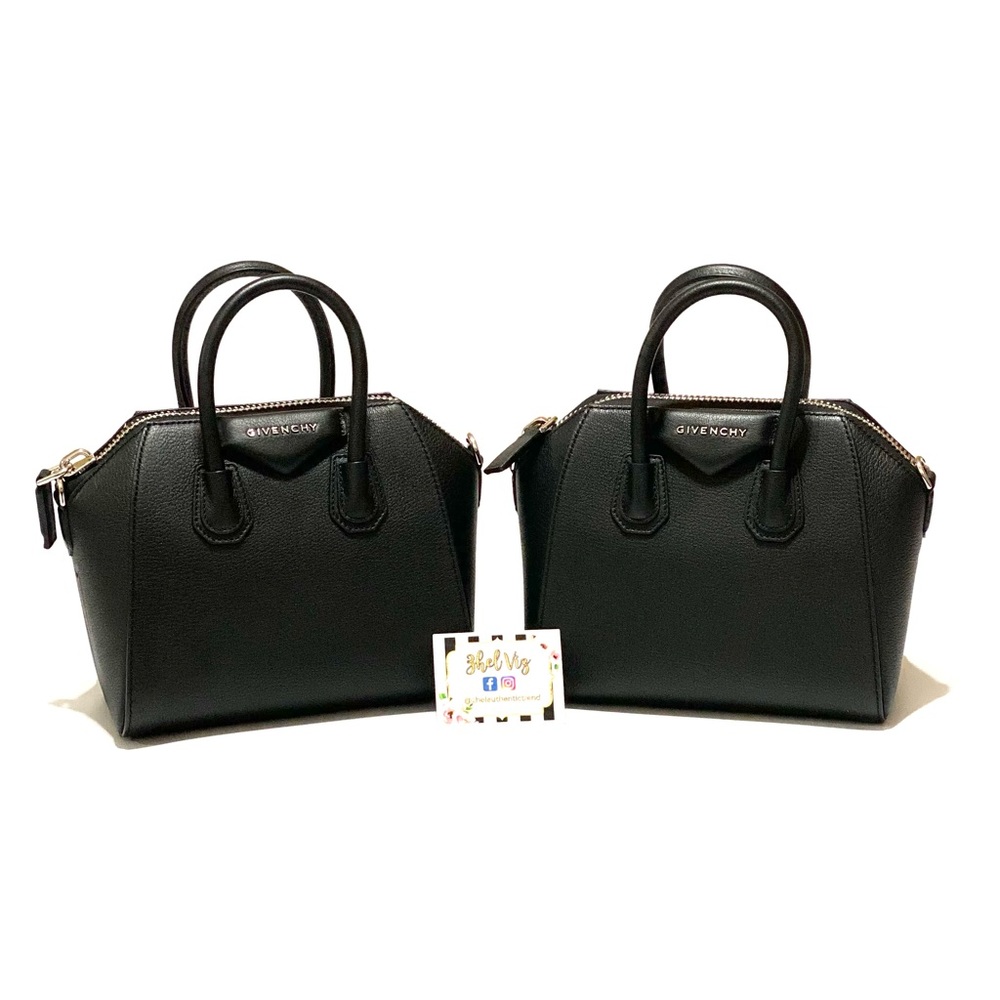Brand New Mini Antigona Grained Black